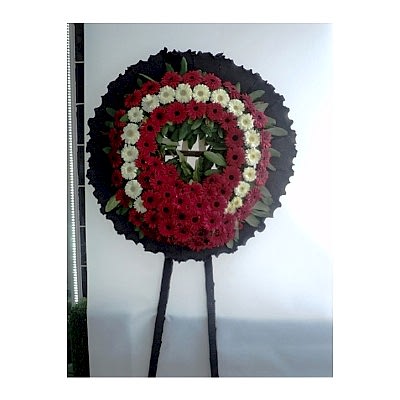 Siyah Grafonlu Cenaze �elenk G�nder